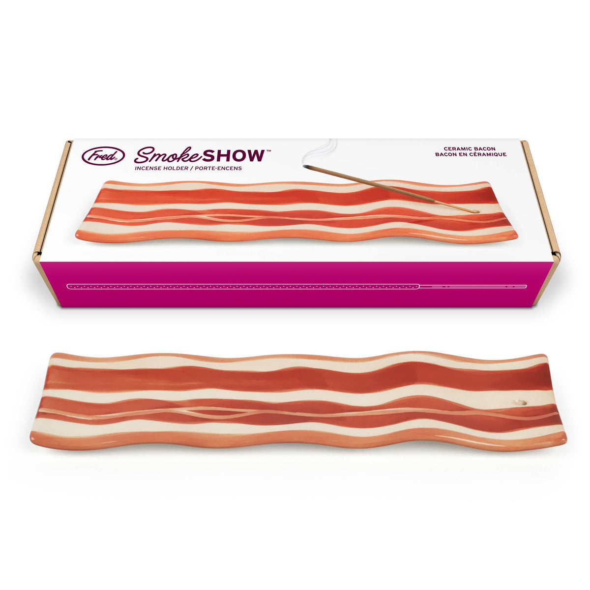 Smoke Show -  Ceramic Incense Holder, Bacon