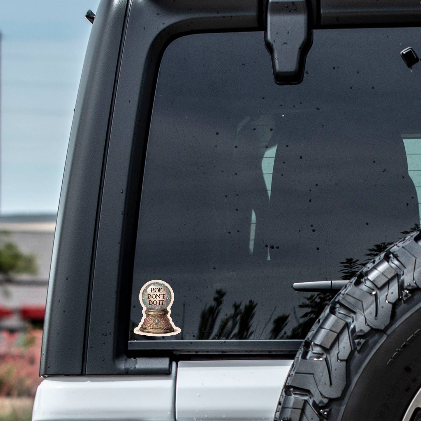 Funny Omen Crystal Ball High Quality Vinyl Sticker