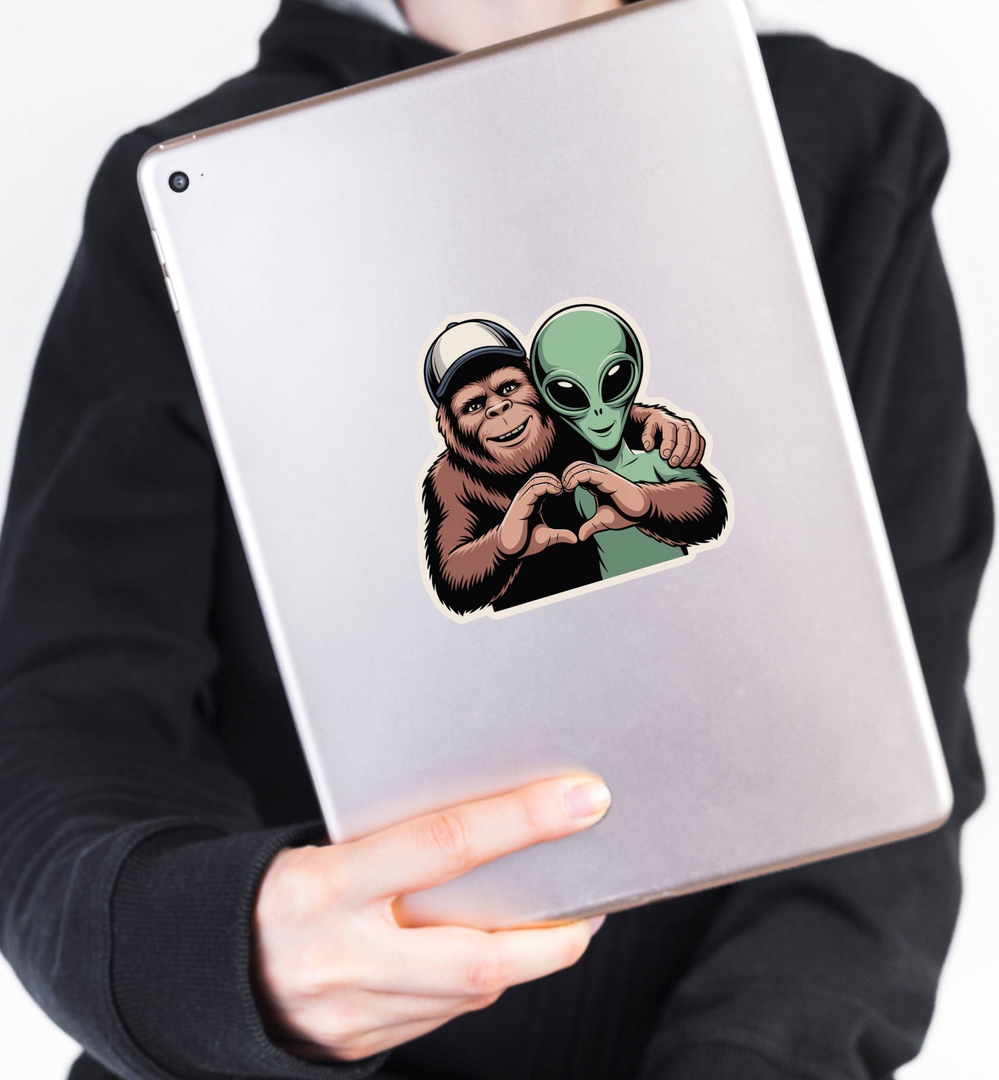 Stickers - OZ - Bigfoot and Alien Love