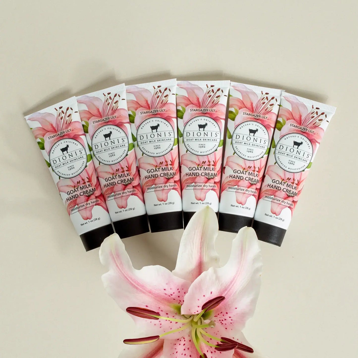 Dionis Stargazer Lily Goat Milk Hand Cream, 1oz