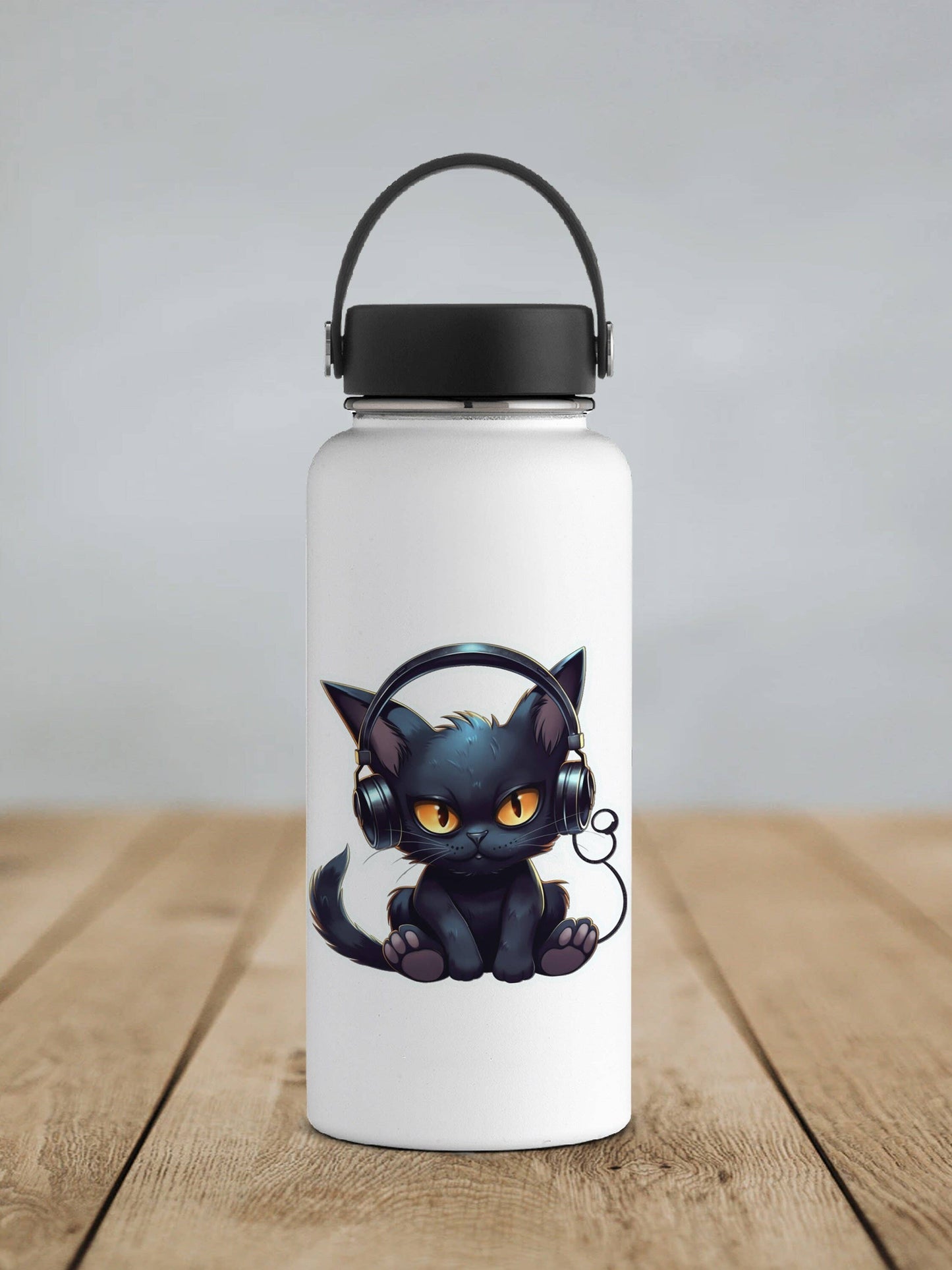 Stickers - OZ - Emo Cat Headphones