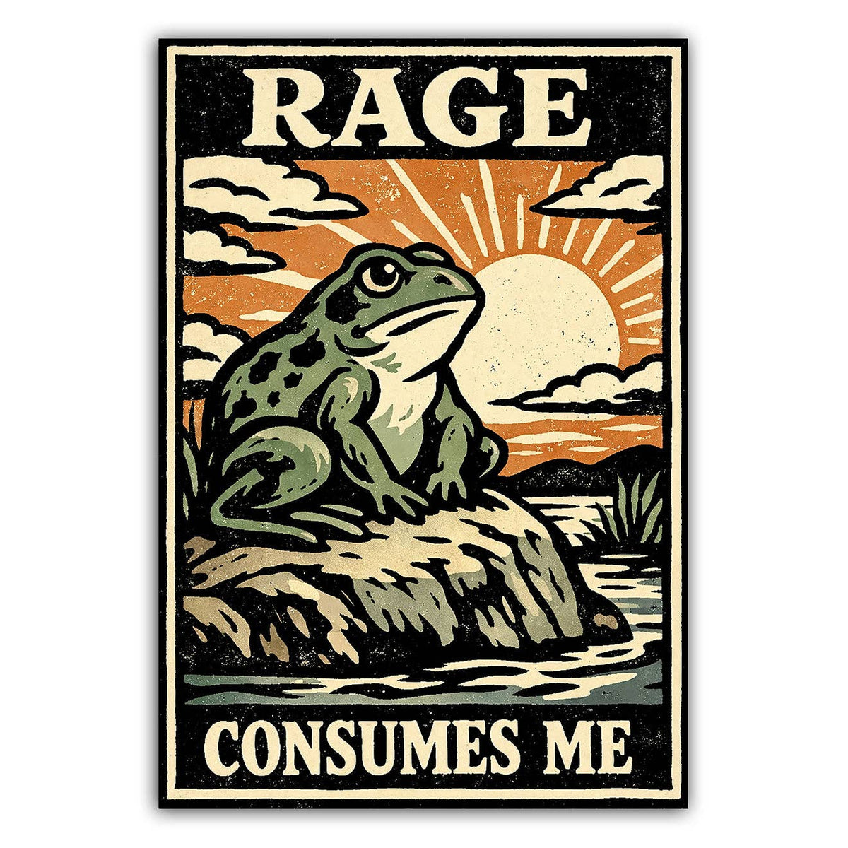 SF - Rage Consumes Me Sticker