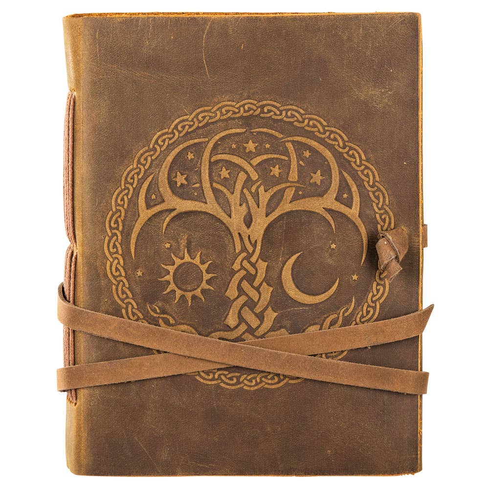 Leather Journal 32 - Brown Suede Tree