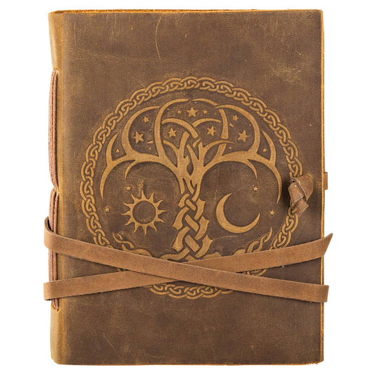 Leather Journal 32 - Brown Suede Tree