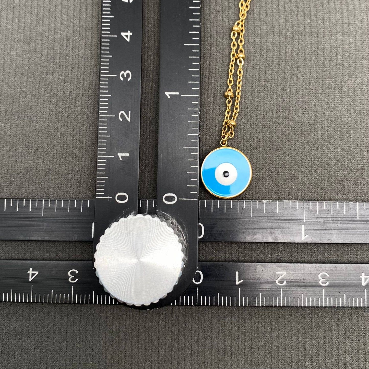 Enamel Evil Eye Necklace