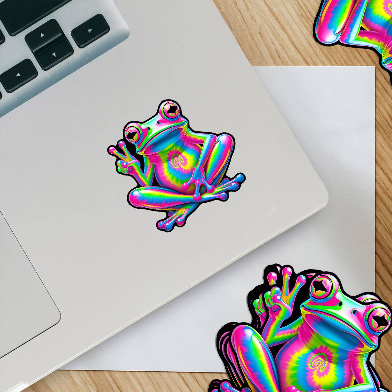 Stickers- OZ - Vibrant Peace Frog