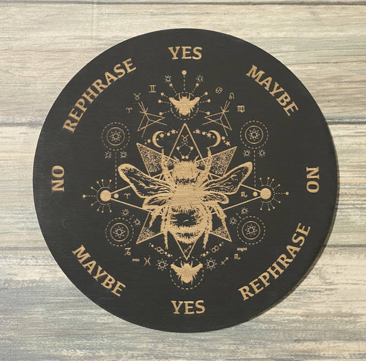 Pendulum Board - Honey Bee - Painted Black / 6"