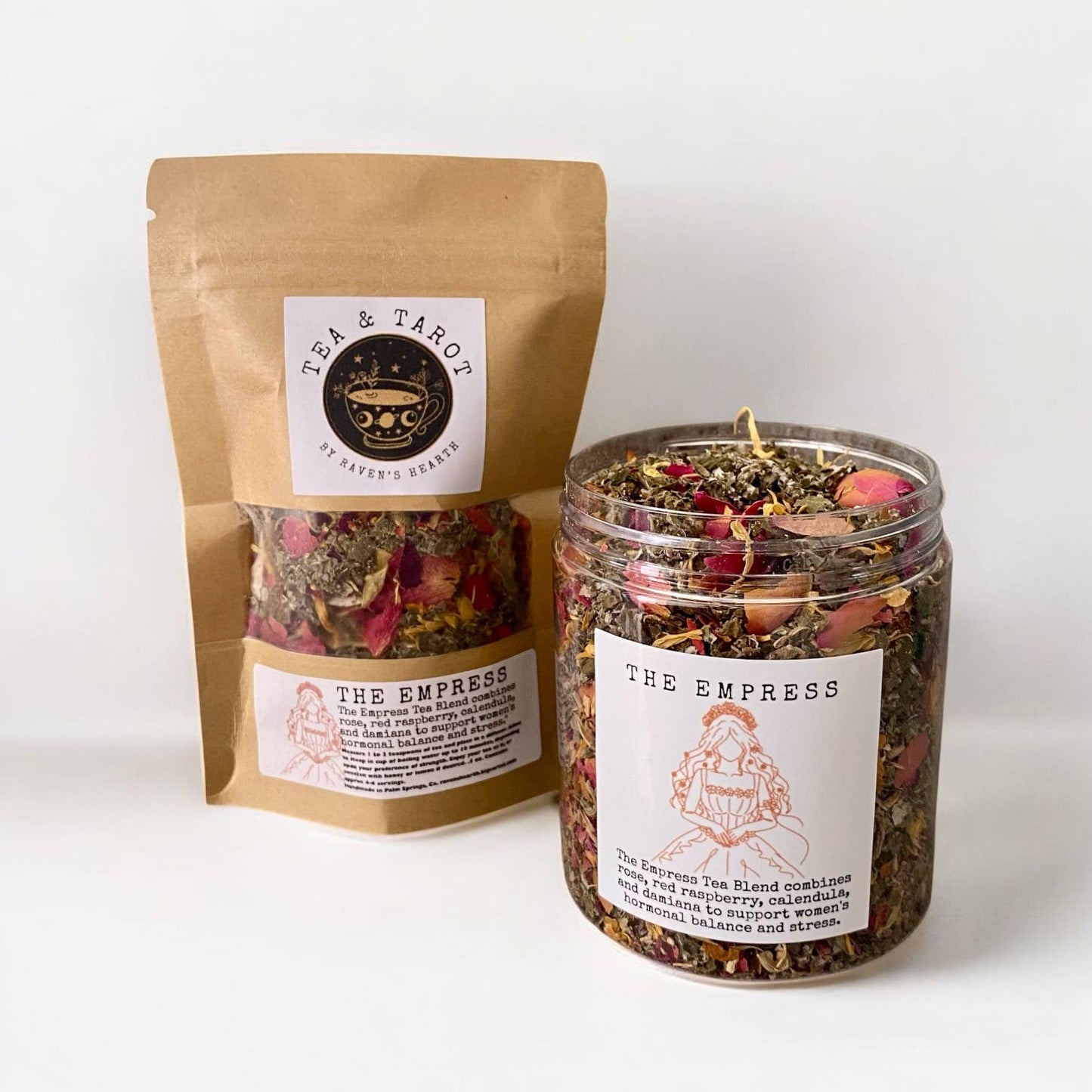 Tea & Tarot - The Empress Tea Blend | Supports women/stress relief .5 oz