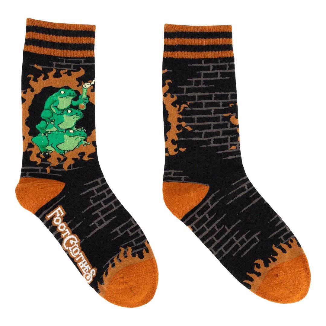 Foot Clothes - Frogs Against Fascism Crew Socks