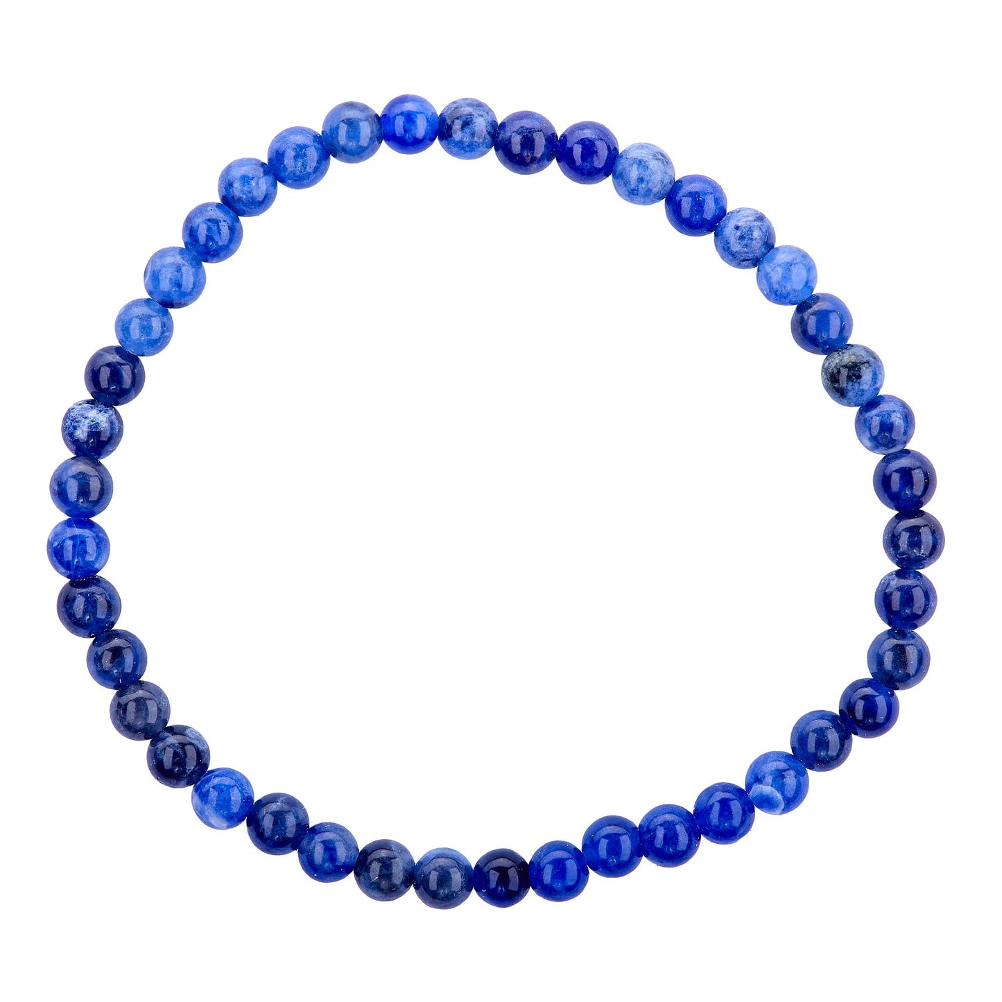 Energy Beads- 4mm Lapis Lazuli - Beaded Bracelet