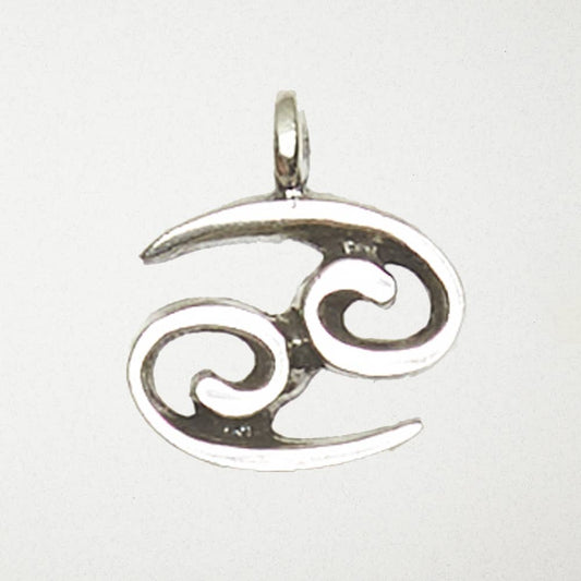 Zodiac Pewter Pendant Necklace - Cancer: Pewter