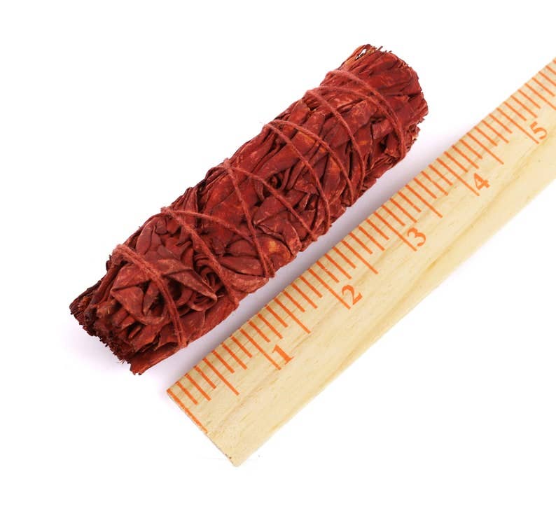 Smudge Bundle - Small Dragons Blood Sage Wand (4 in.)