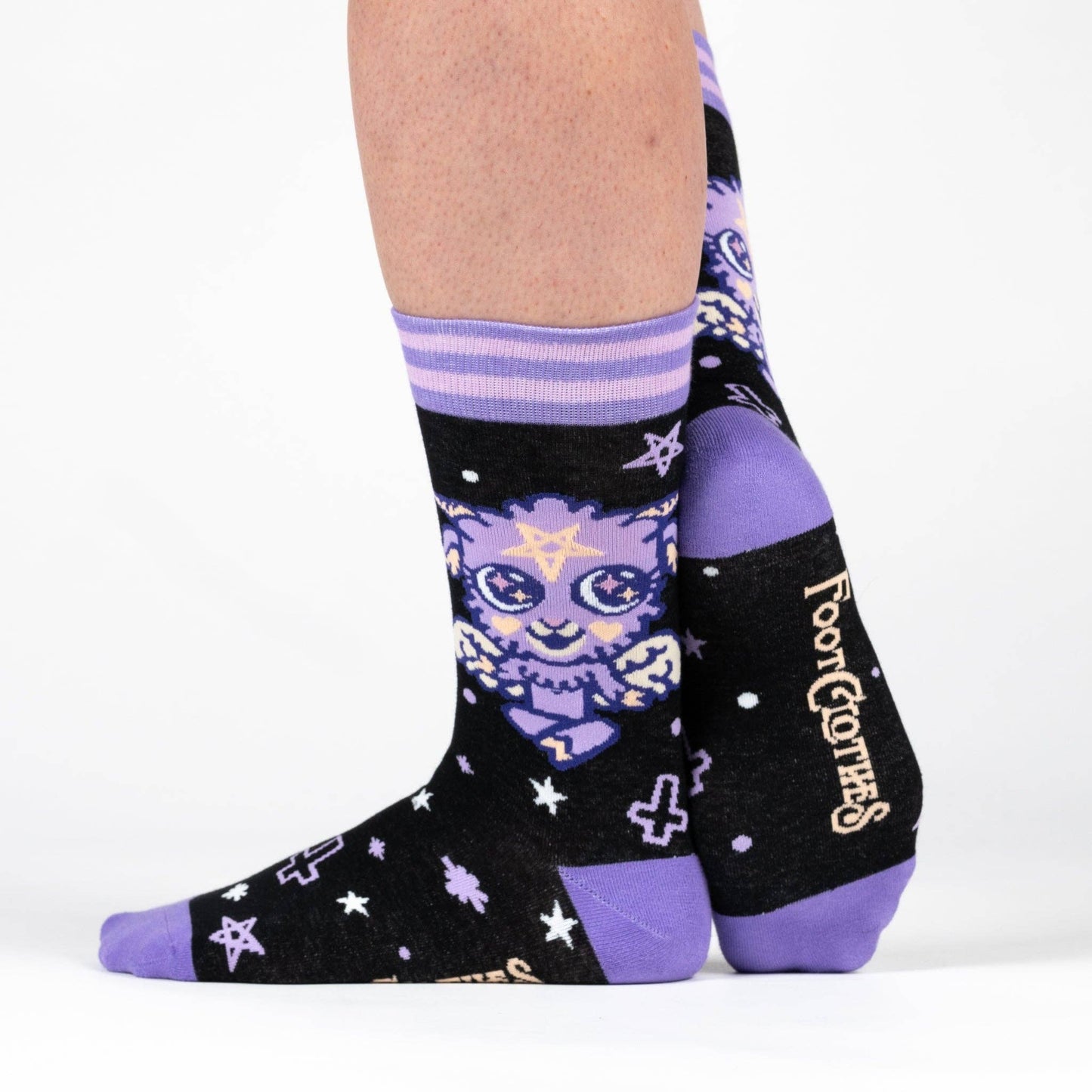 Foot Clothes - Cute Baphomet Crew Socks