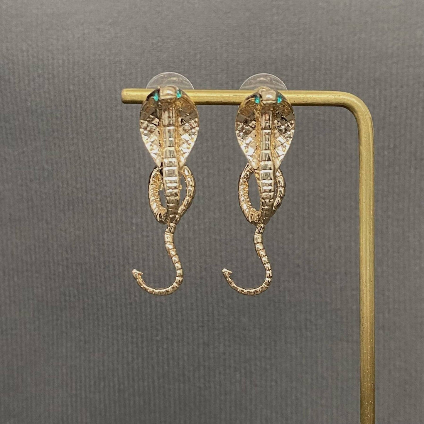 Cobra Snake Stud Earrings