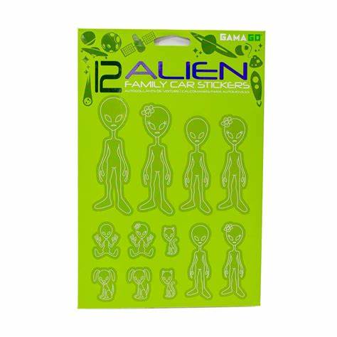 Alien Family Car Stickers *CLEARANCE