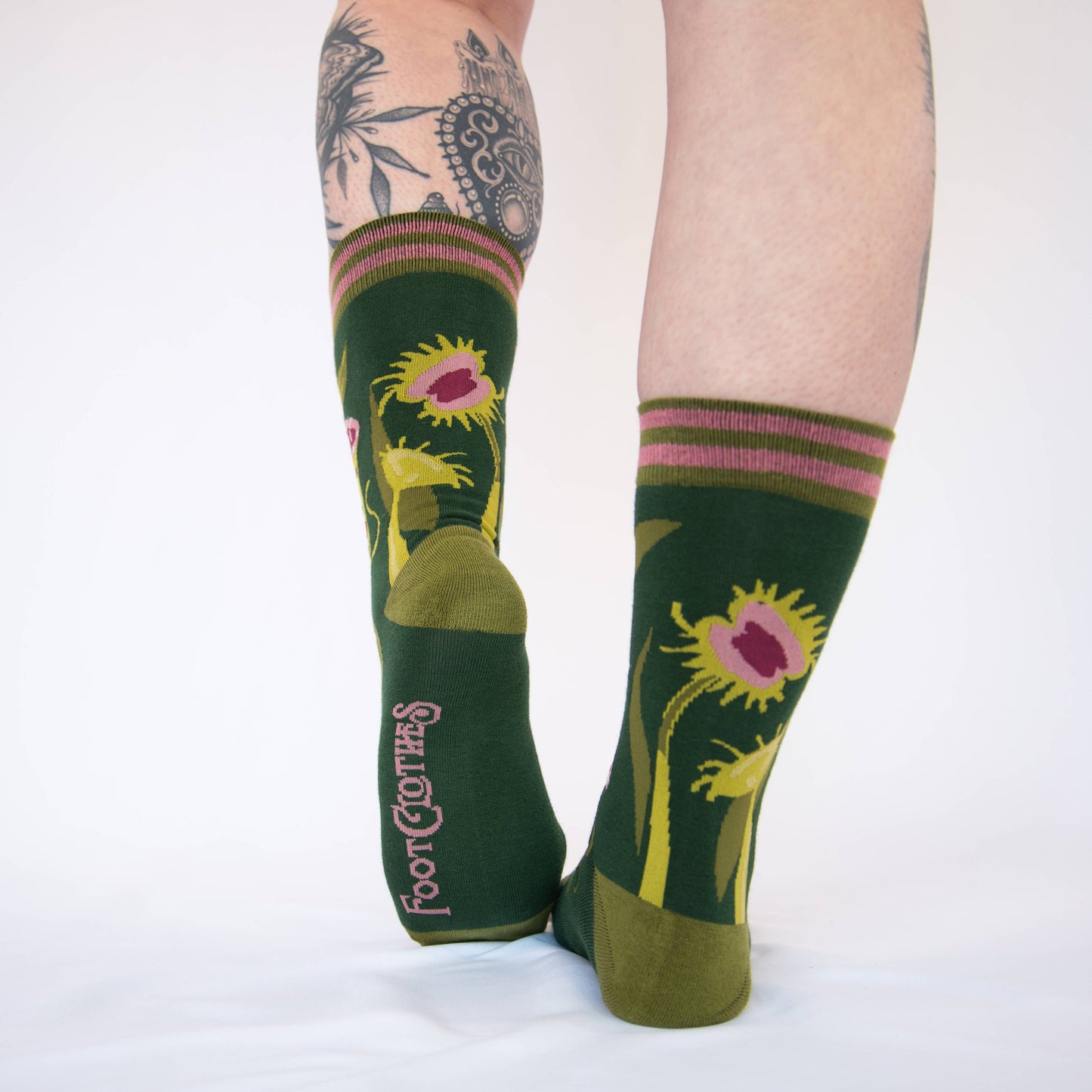 Socks - Foot Clothes - Pitcher Plant Crew Socks