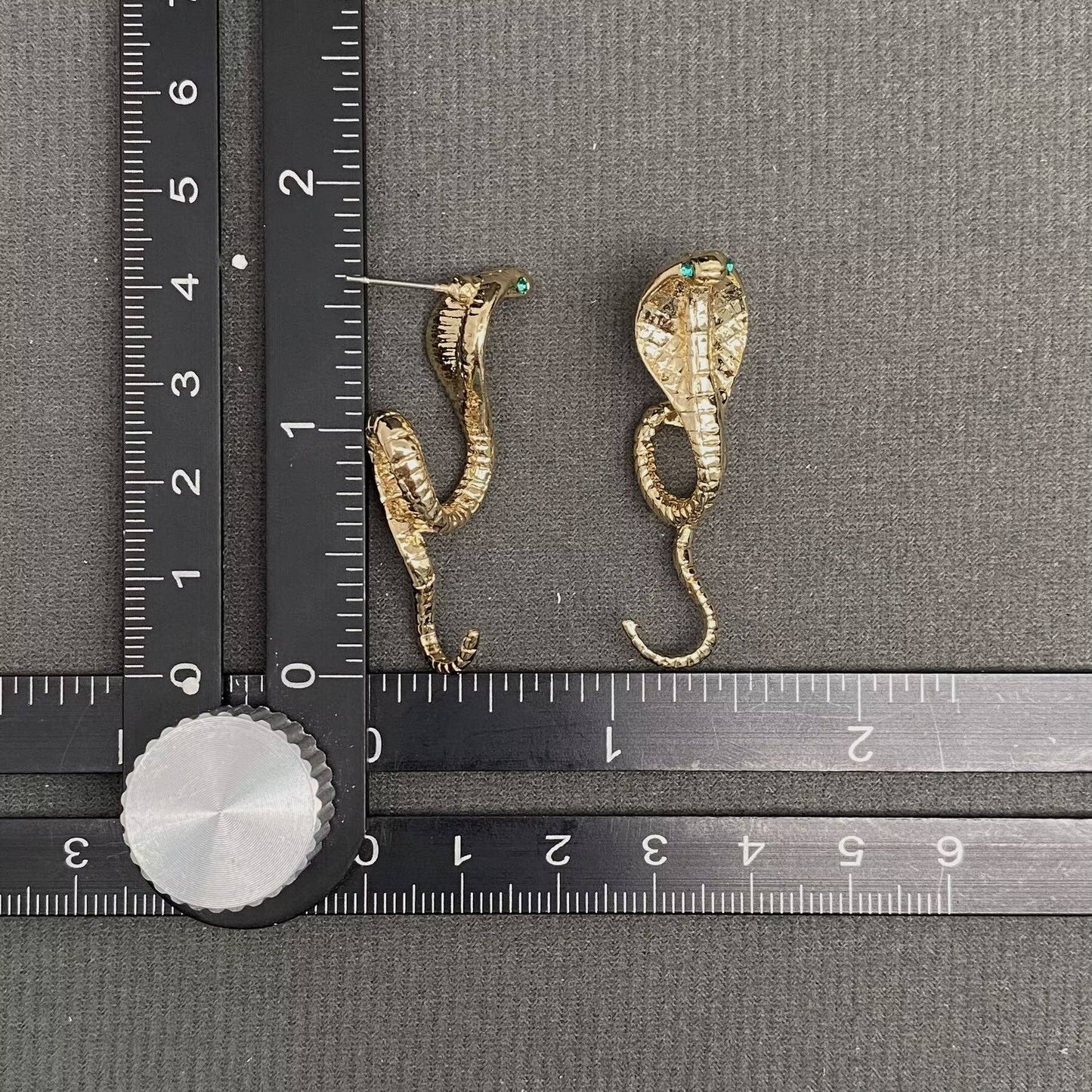 Cobra Snake Stud Earrings