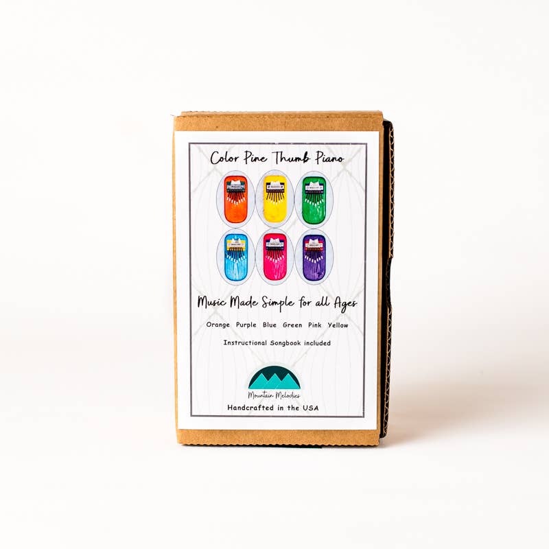 Color Pine Thumb Piano: Blue / High Diatonic (Standard)