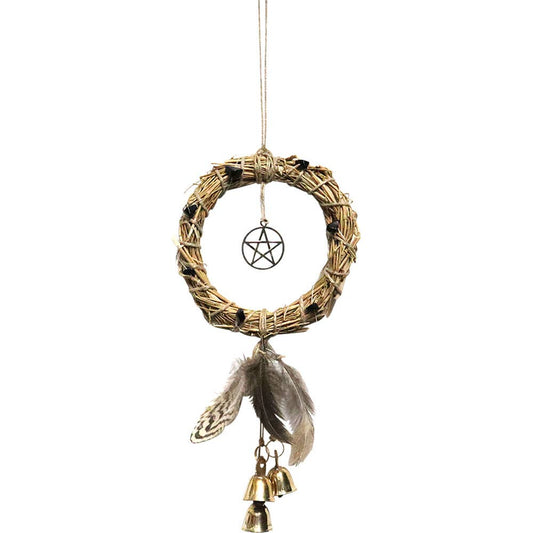 Protection Wreath w/ Bells - Pentacle