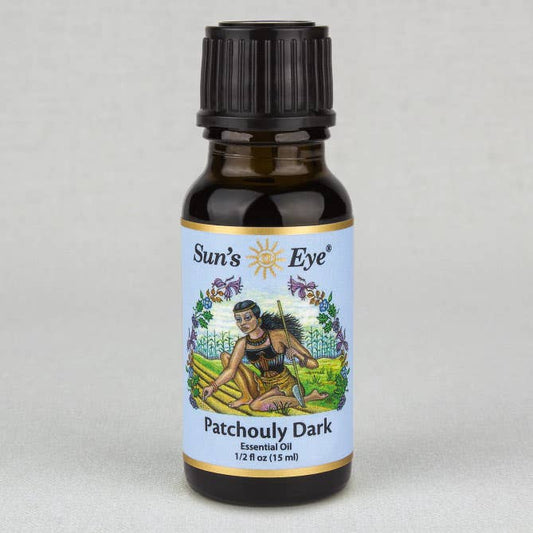 Patchouly Dark Essential Oil: .5 fl oz - Sun's Eye