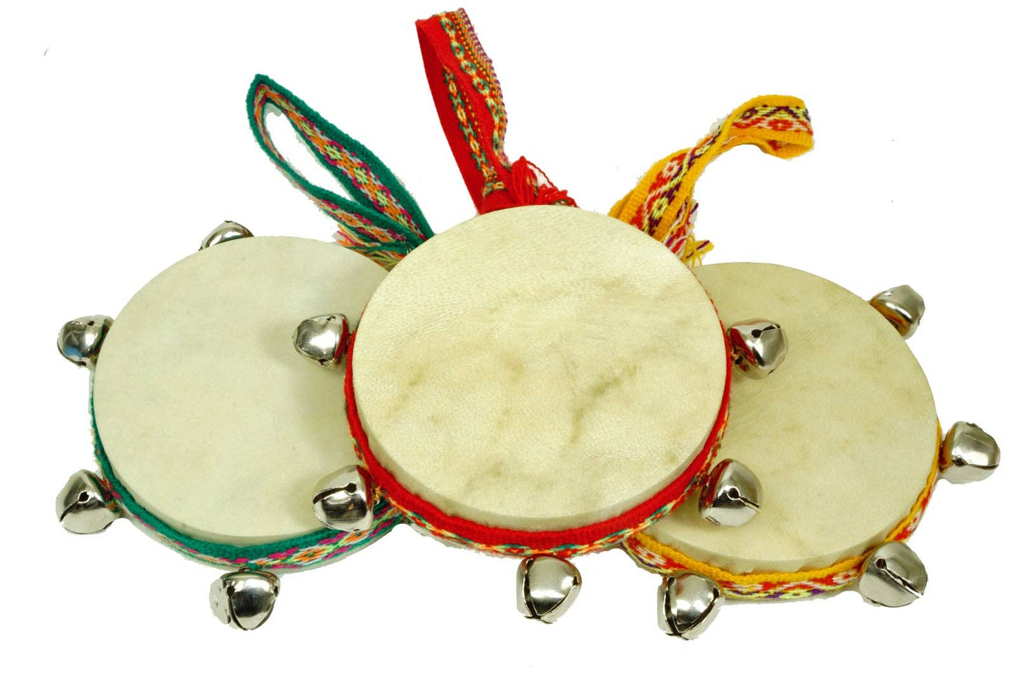 Small Drum Instrument w/ Bells & Fabric Loop