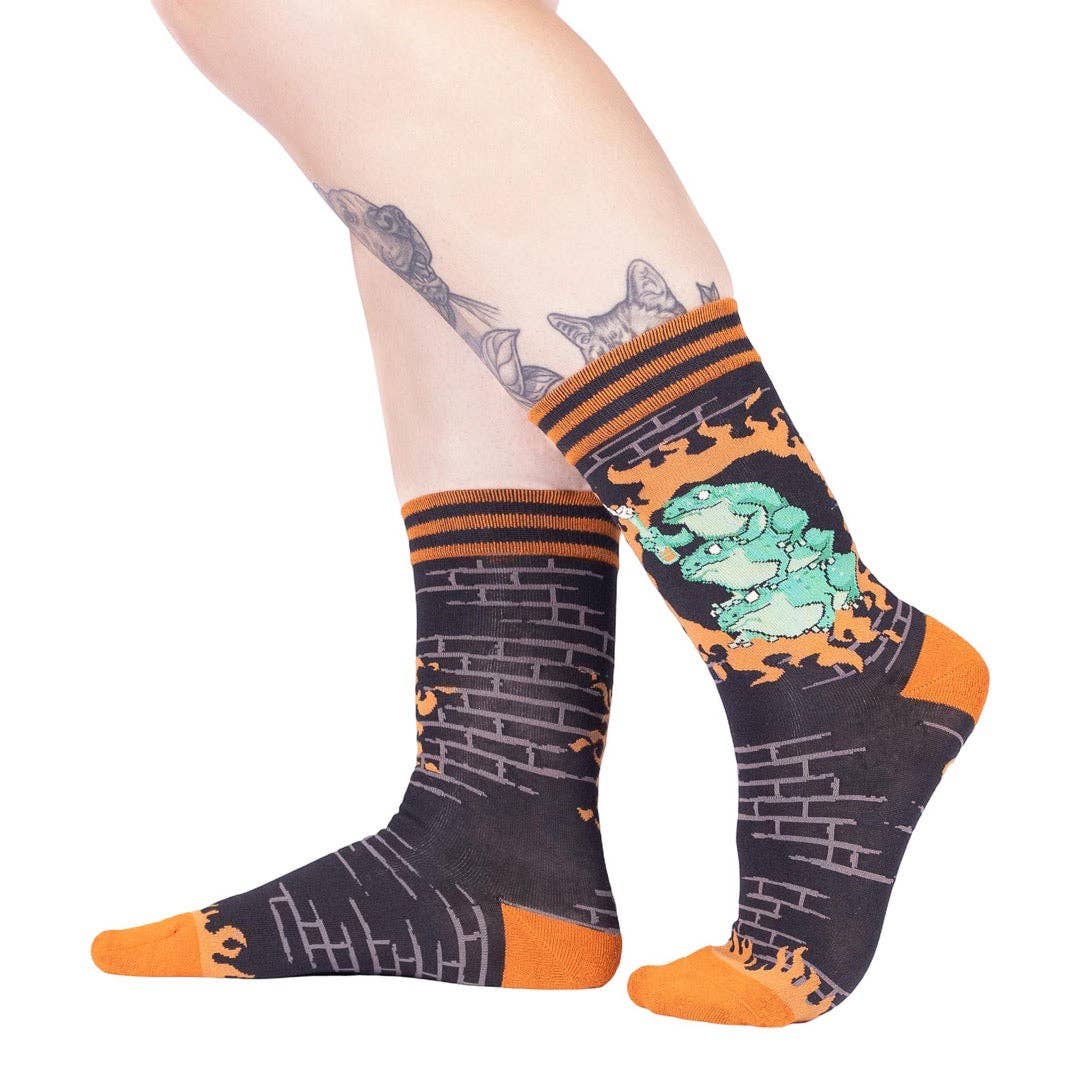 Foot Clothes - Frogs Against Fascism Crew Socks
