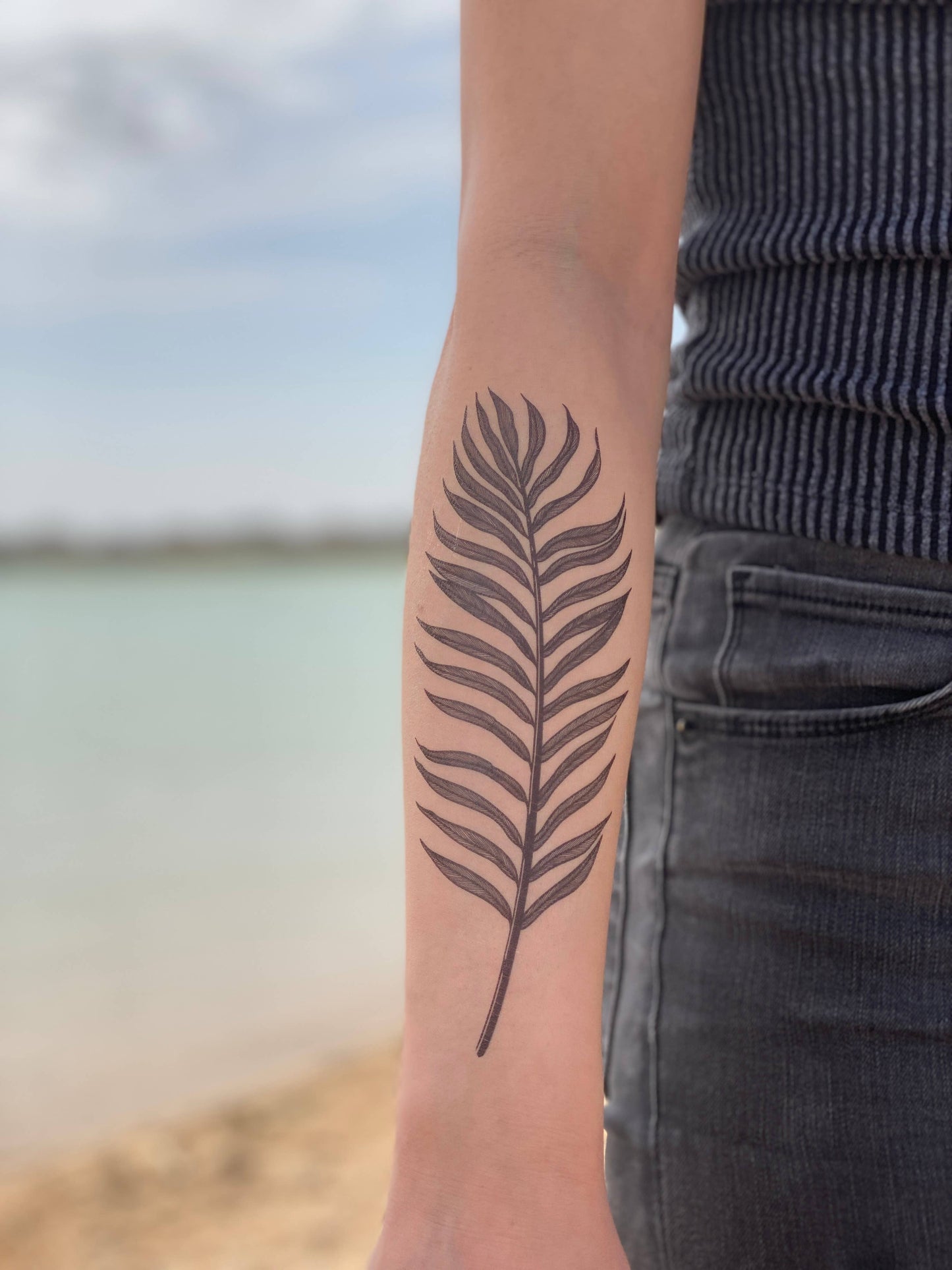 Nature Tats - Palm Leaf Temporary Tattoo: 1-Pack