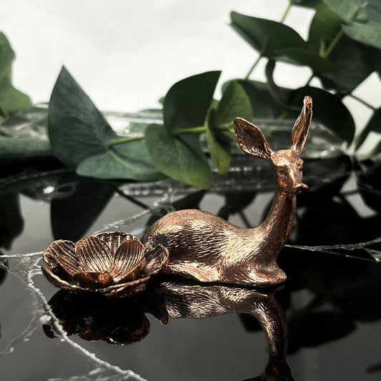 Rose Gold Deer Sphere Stand