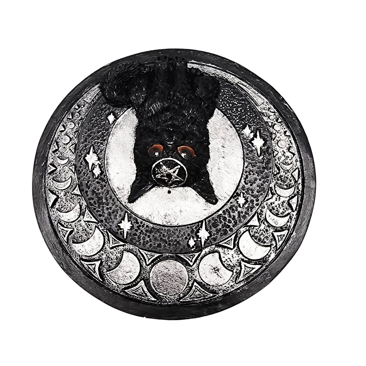 Black Cat Moons Incense Burner