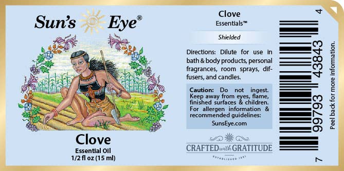 Clove Essential Oil: .5 fl oz - Sun's Eye