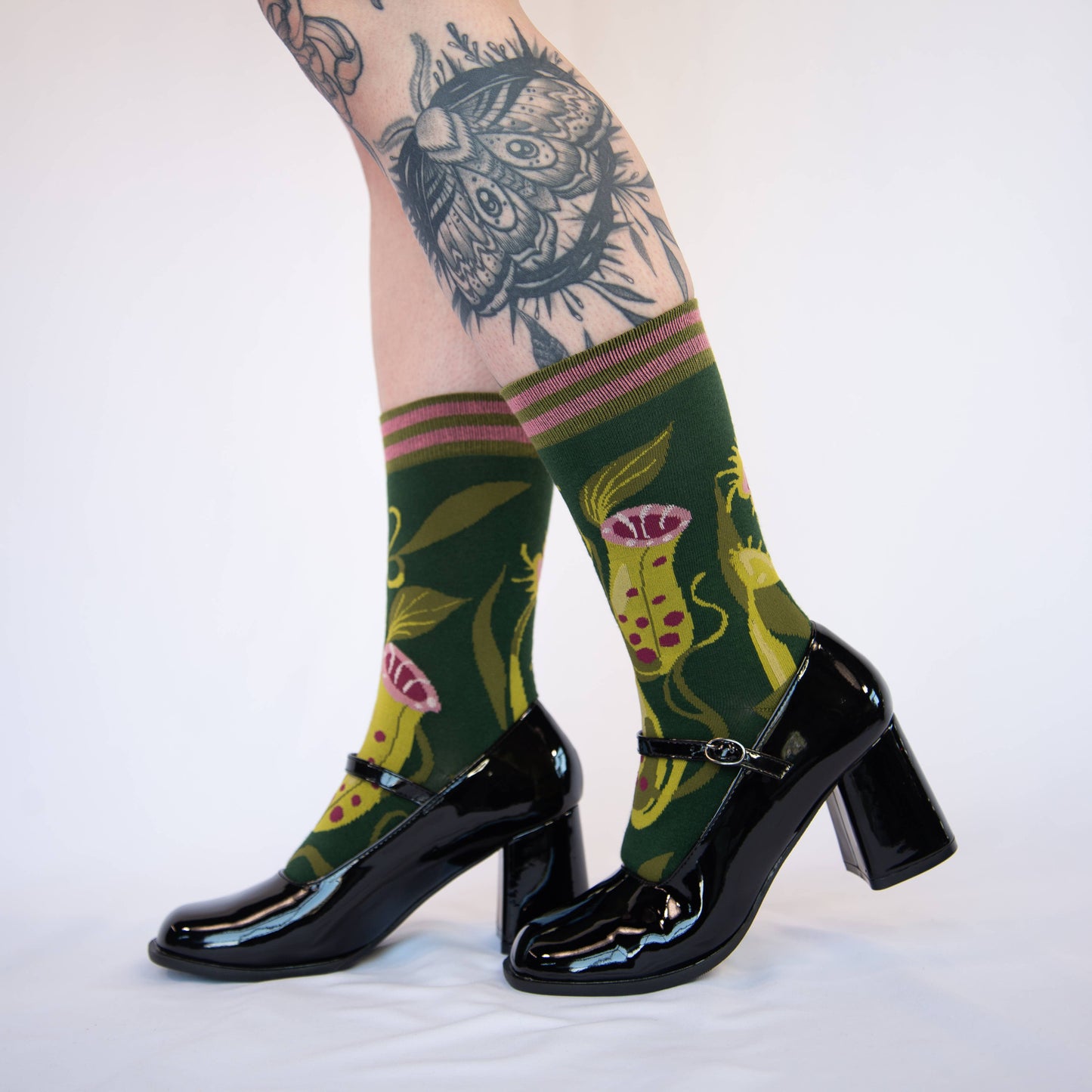 Socks - Foot Clothes - Pitcher Plant Crew Socks