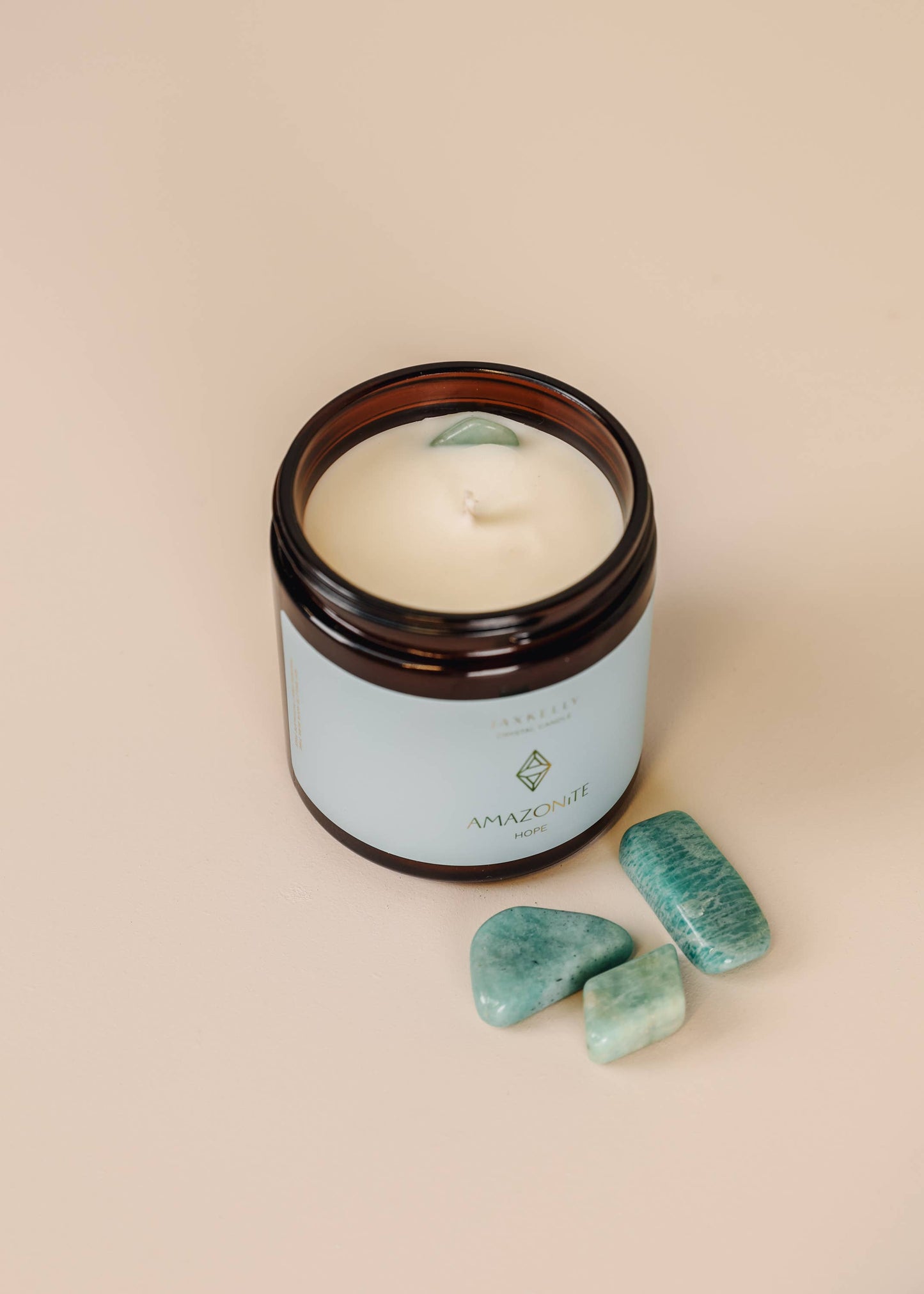 Crystal Candles - Amazonite - Hope - 4oz