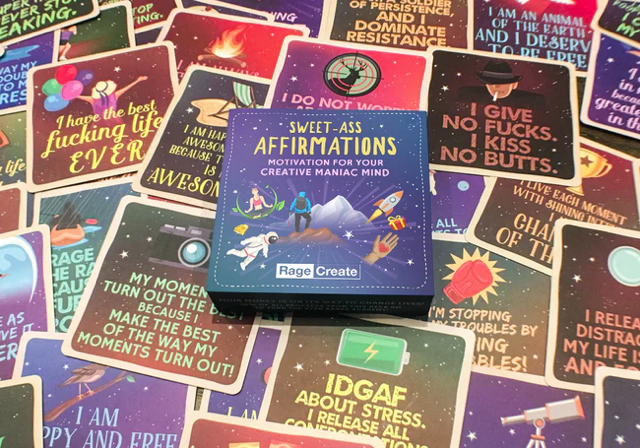 Sweet-Ass Affirmations Deck - 60 Potent Affirmation Cards