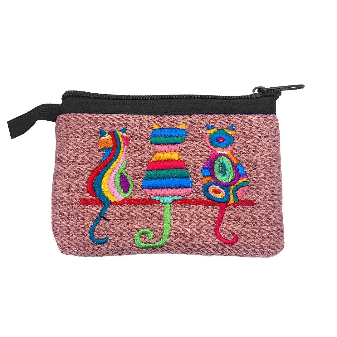 3 Cats Ecuadorian Coin Purse