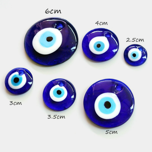 Blue Turkish Evil Eye Pendant 30 mm