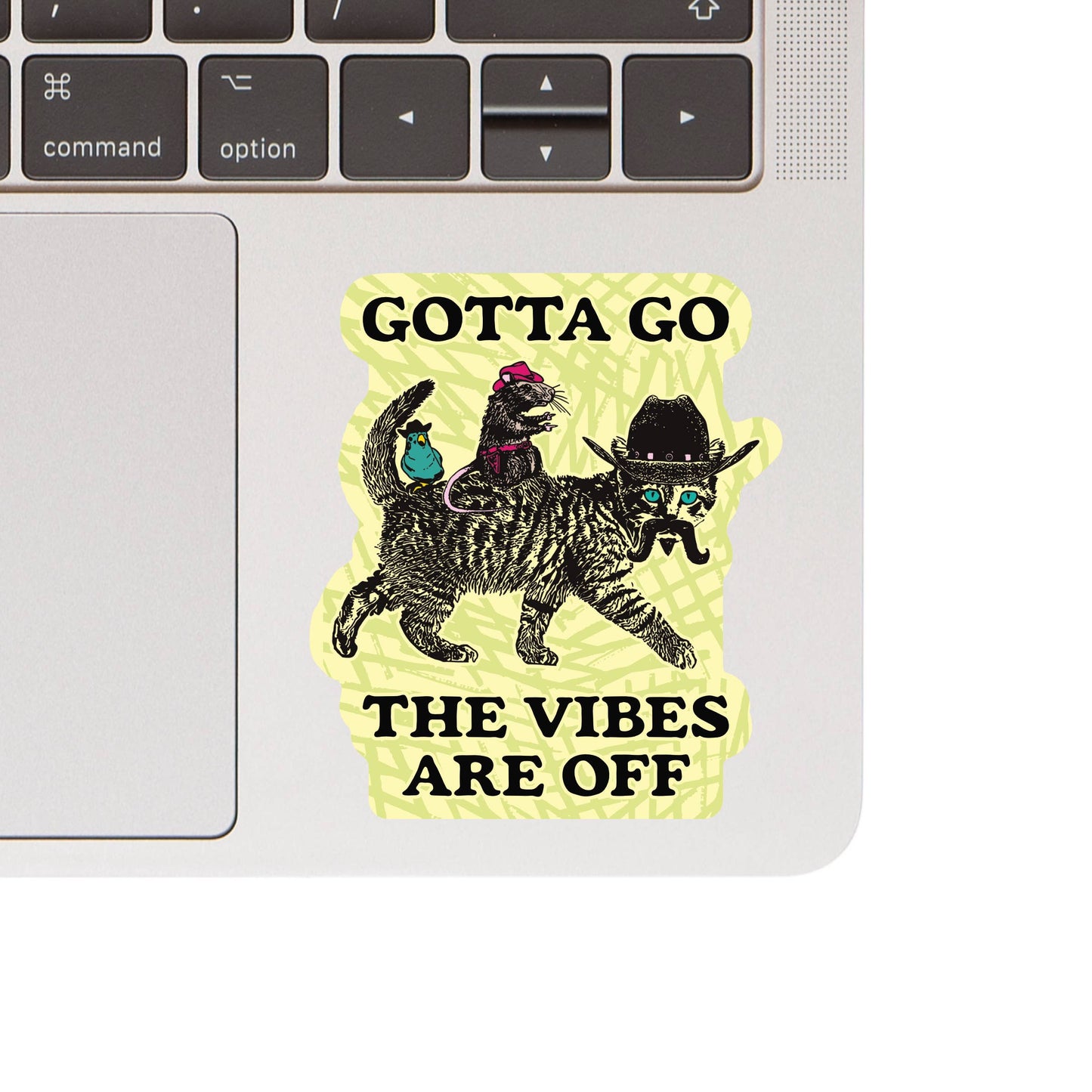 JM Stickers - Vintage Cute Funny Animal Vibes High Quality Vinyl Sticker