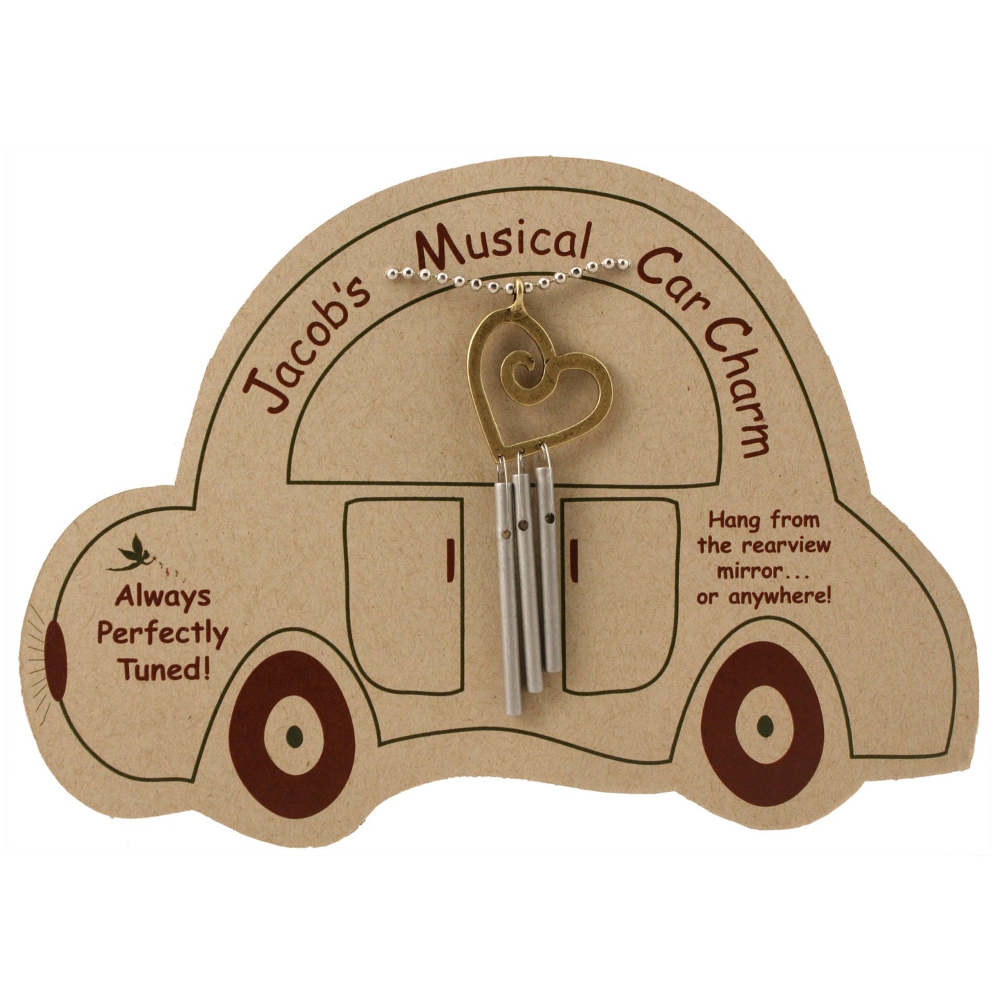 Jacob's Musical Car Charm Chime, Heart