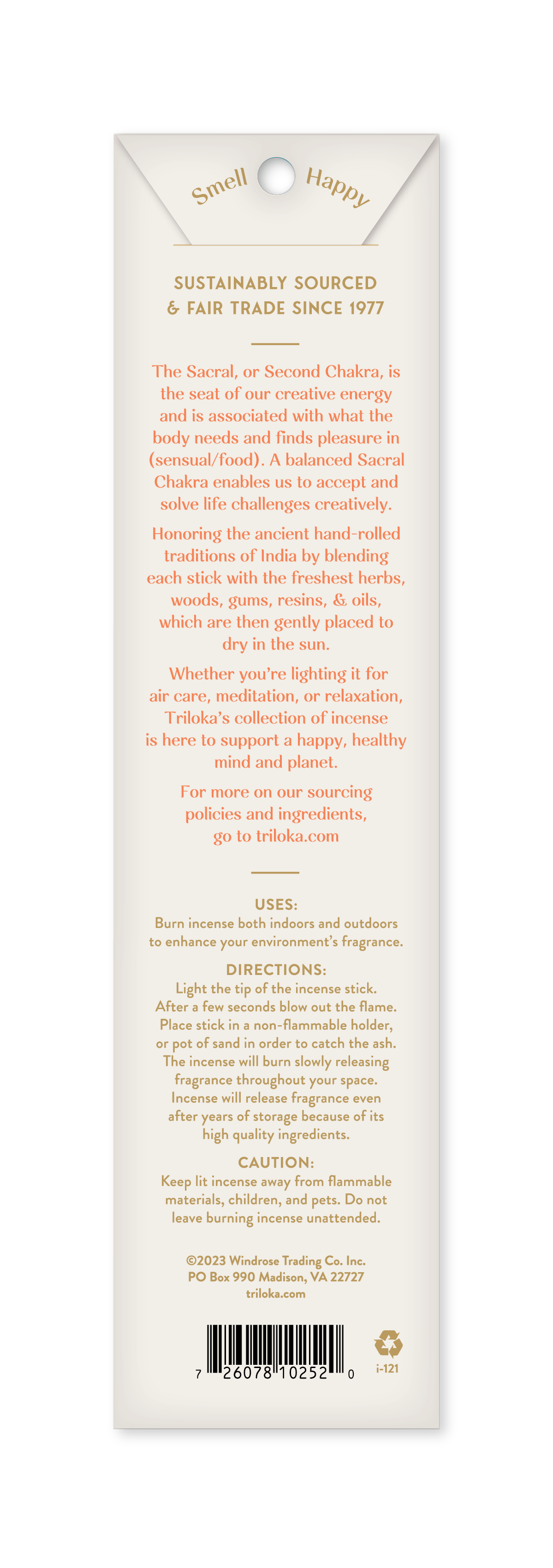 Triloka Sacral Chakra Stick Incense