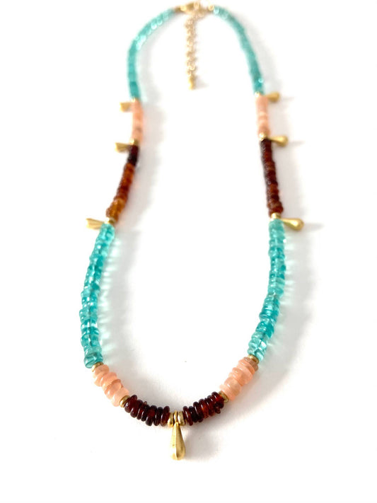 Necklace - Mojave Sunrise (Shaded Garnet): Multi Mojave