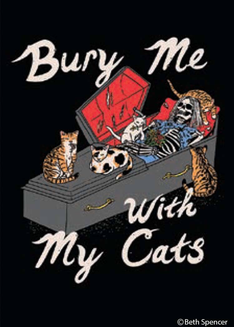 Magnet - Ephemera - Bury me with my cats