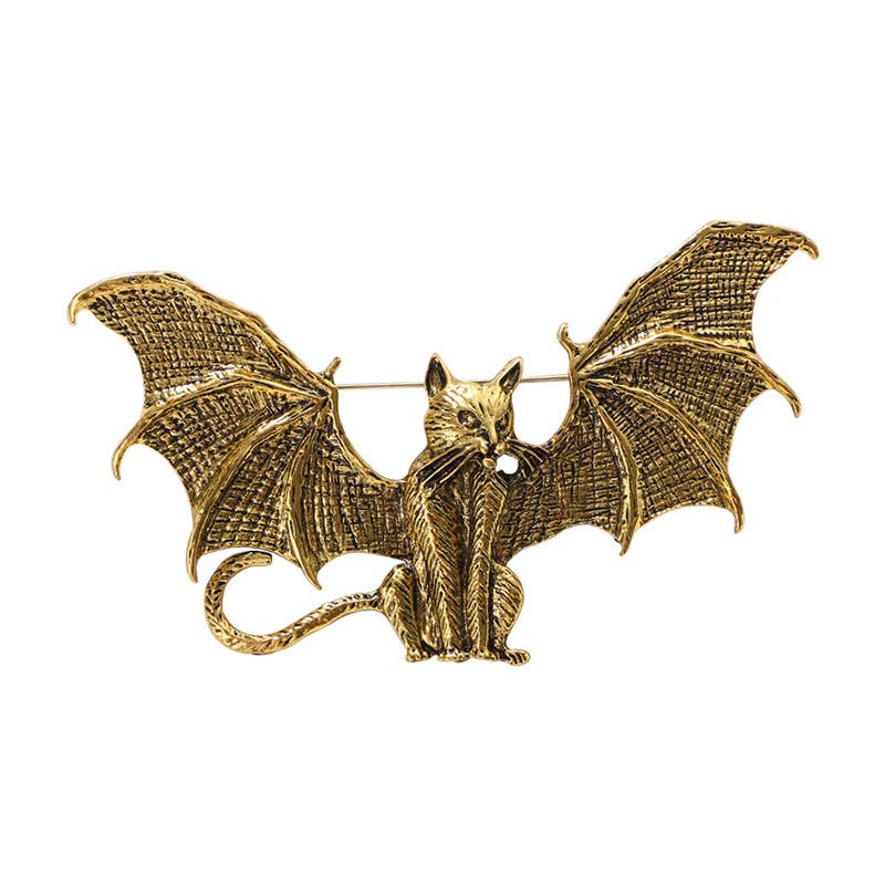 Winged Cat Bat Gold