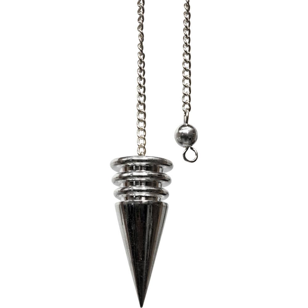 Pendulum 8 - Chambered Silver-Plated Point