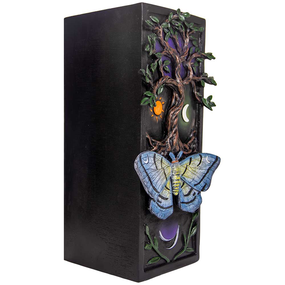 Polyresin Bookshelf Decor - Tree of Life & Butterfly