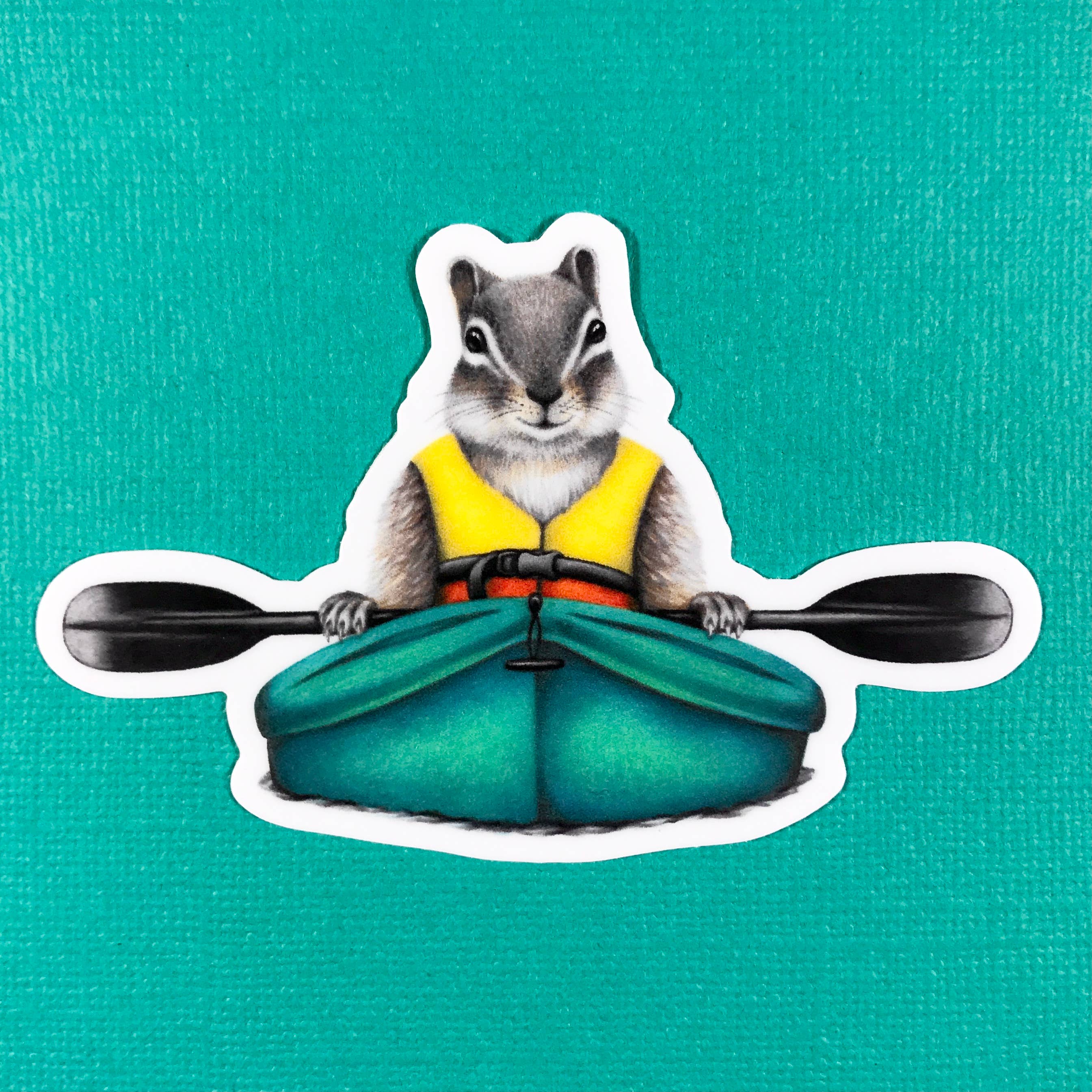 Stickers - Abundance Illustration - Chipmunk – Vision Quest Bookstore