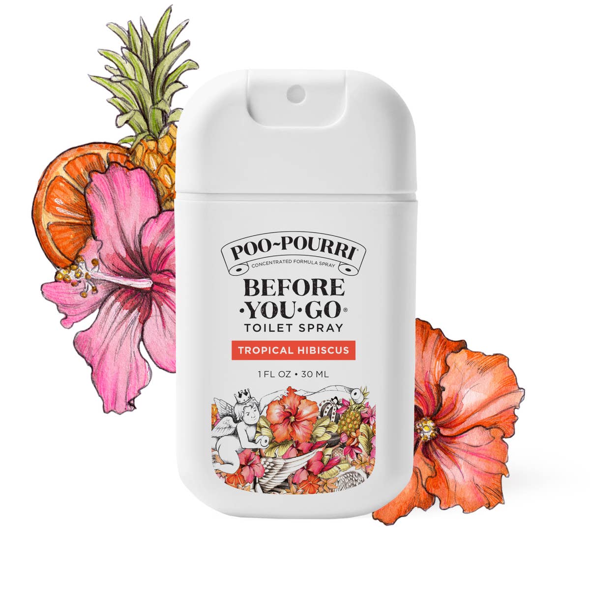 Poo~Pourri Tropical Hibiscus 1oz Pocket Sprayer