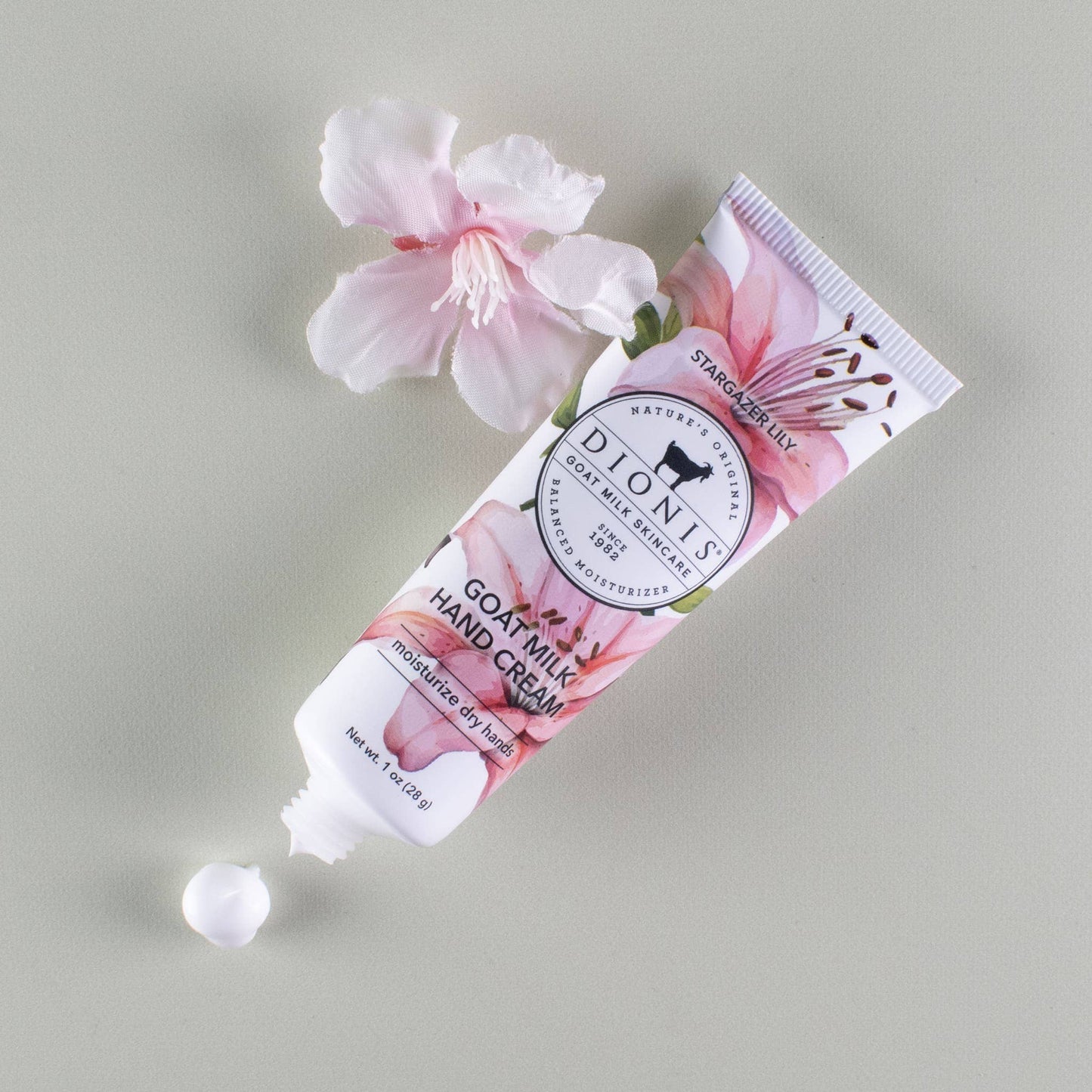 Dionis Stargazer Lily Goat Milk Hand Cream, 1oz