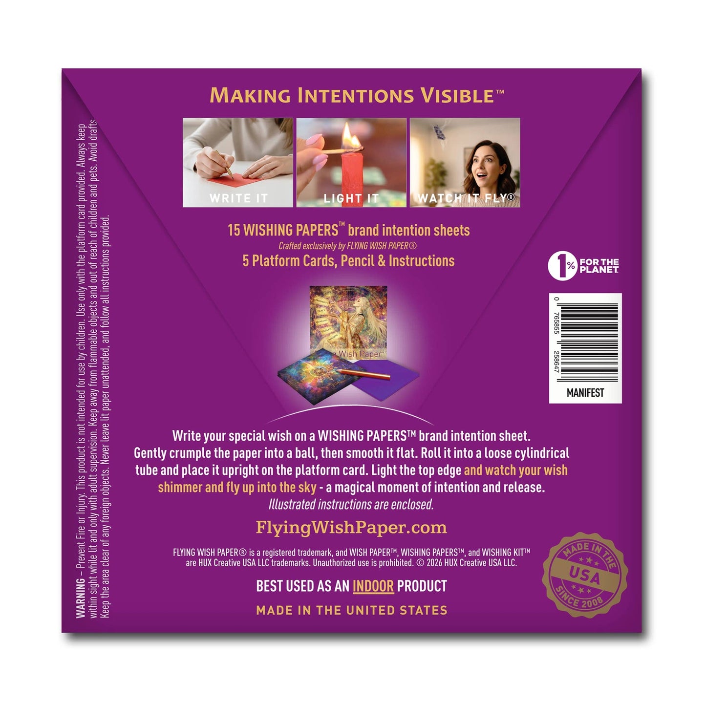 Manifest - Flying Wish Paper® Gift Kit – Abundance & Power