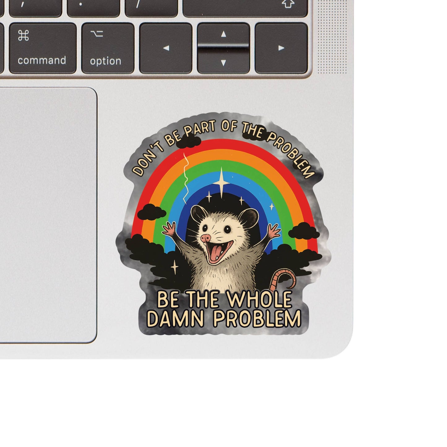 Dark Humor Funny Animal Possum High Quality Vinyl Sticker