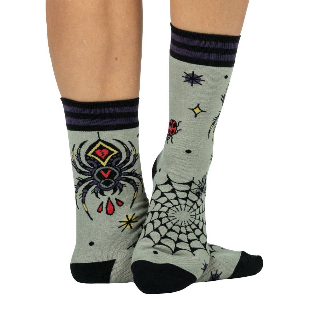 Foot Clothes - Widow's Web Crew Socks