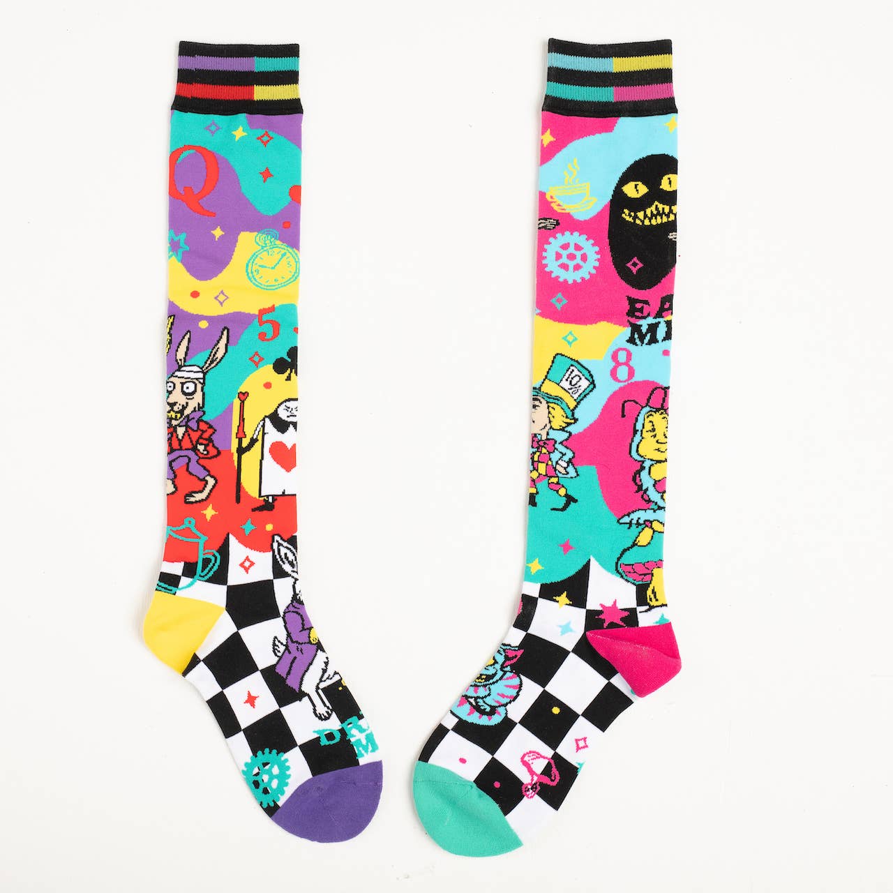 Socks - Foot Clothes - Down the Rabbit Hole Knee Socks